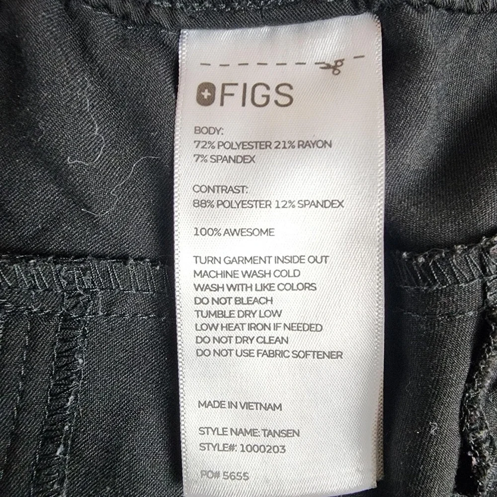 FIGS Technical Tansen Jogger Pants Mens M 32x29 Black Scrub Workwear Stretch